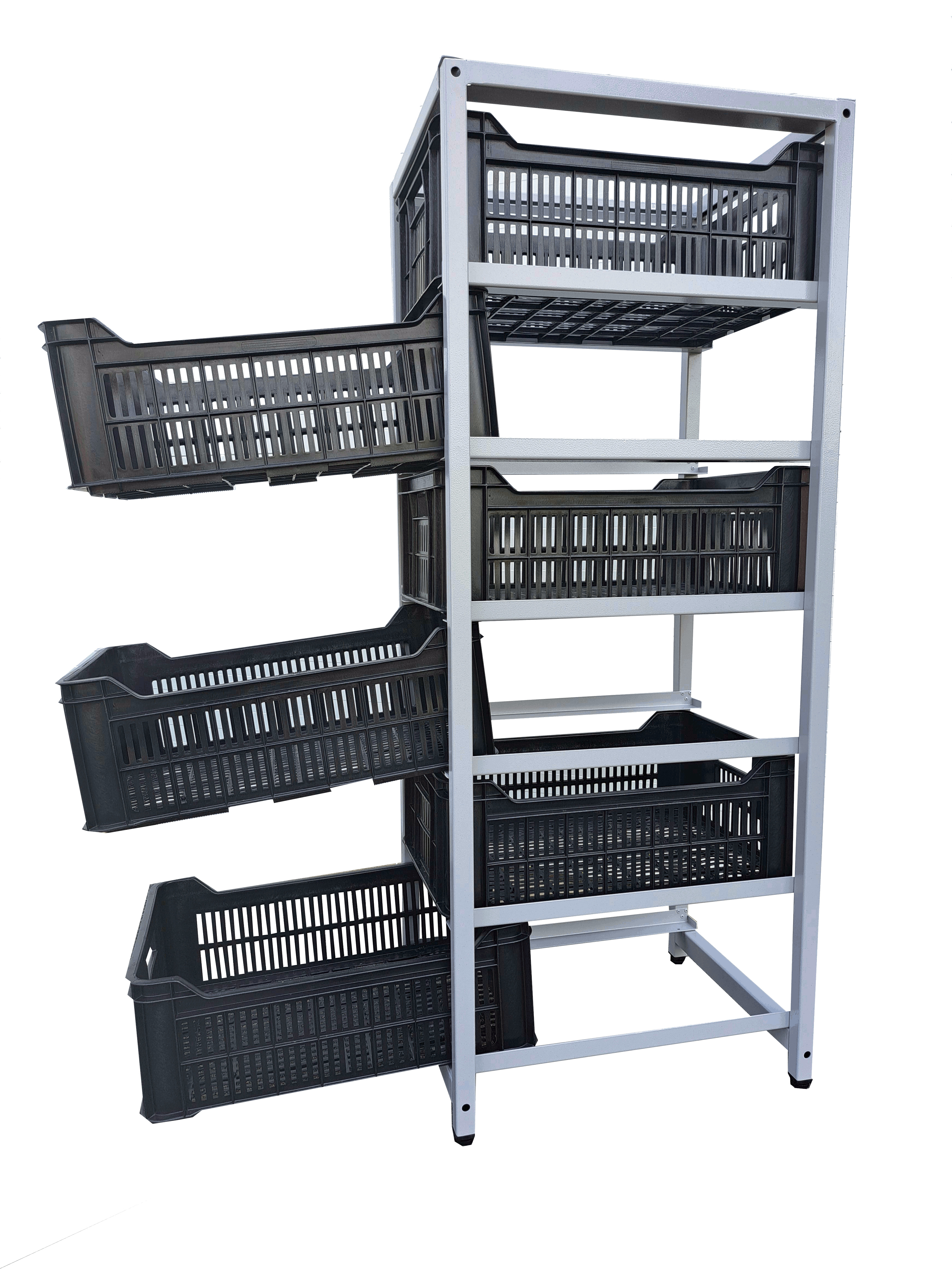 Regál na přepravky V150 6p220 - C